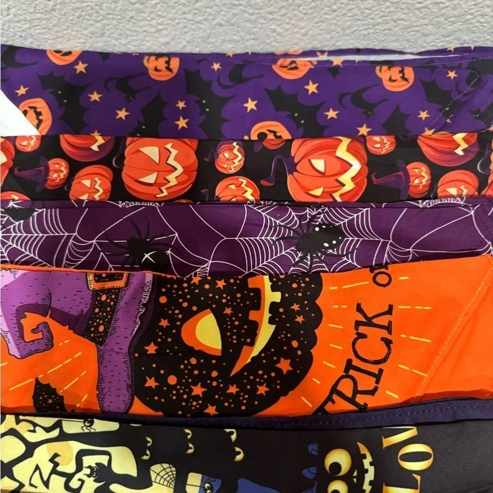 SANWUTA Halloween Dog triangle Bandanas set of 10 Halloween print size XL